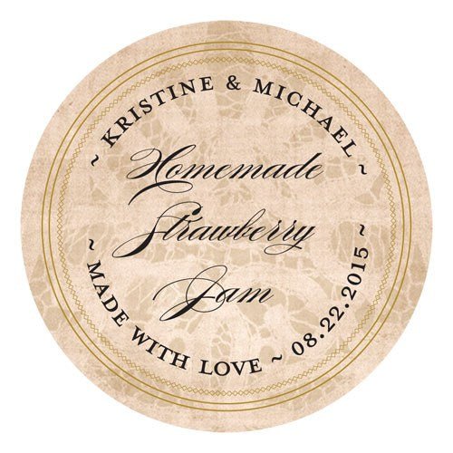 Vintage Lace Large Sticker - Forever Wedding Favors