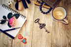 Vintage Skeleton Key Themed Key Chain - Forever Wedding Favors