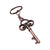 Vintage Skeleton Key Themed Key Chain - Forever Wedding Favors