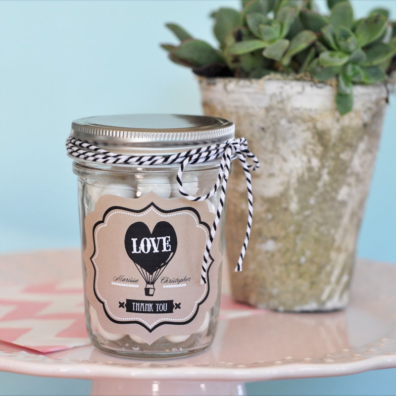 Vintage Wedding Mini Mason Jars - Forever Wedding Favors