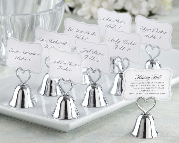 Wedding Kissing Bells - Silver - Forever Wedding Favors